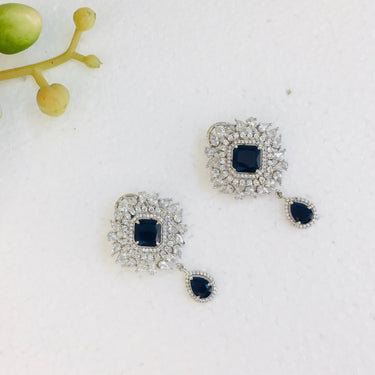 Blue Sapphire Drop Earrings Zayn Luxury Jewellery
